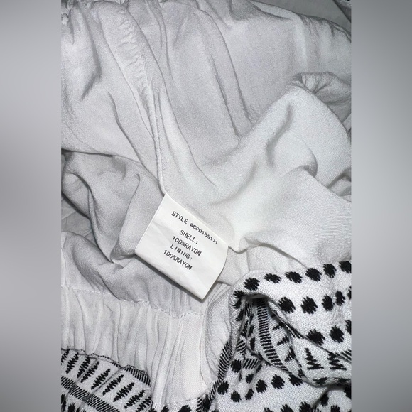 MELLODAY Empire Waist Geometric Maxi Tank Dress Women Size Small Black and White - Picture 5 of 5